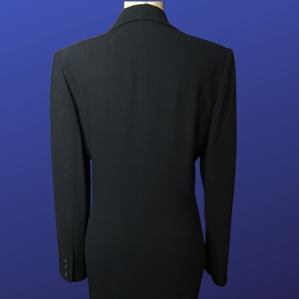 INC INTERNATIONAL CONCEPTS Long Fitted Blazer Jacket, NAVY BLUE, Size 12 - Picture 2 of 8